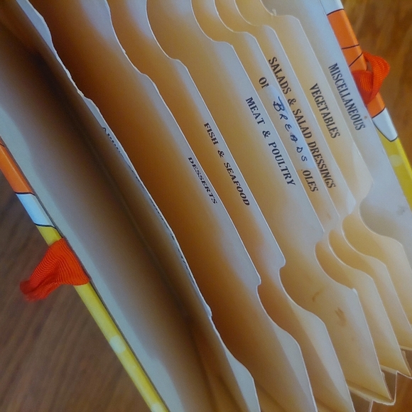 Vintage Recipes Book Lady Bug W/ Tie Ribbon  (A) - Picture 3 of 5